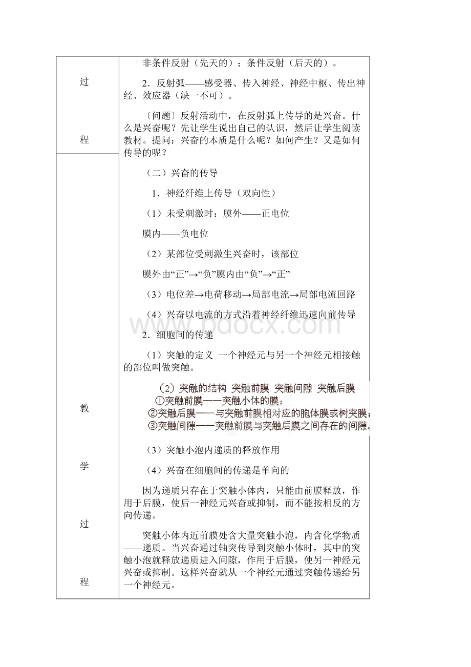 高中生物 第2章 动物和人体生命活动的调节 第1节 通过神经系统的调节教案 新人教版必修3Word文档格式.docx_第2页