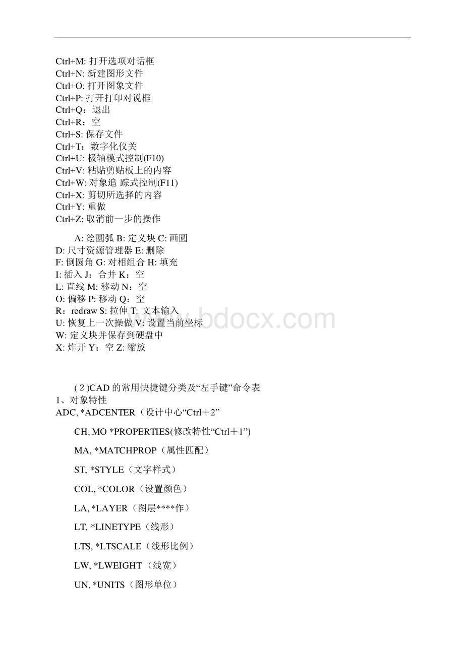 CAD快捷键大全Word文档下载推荐.docx_第2页