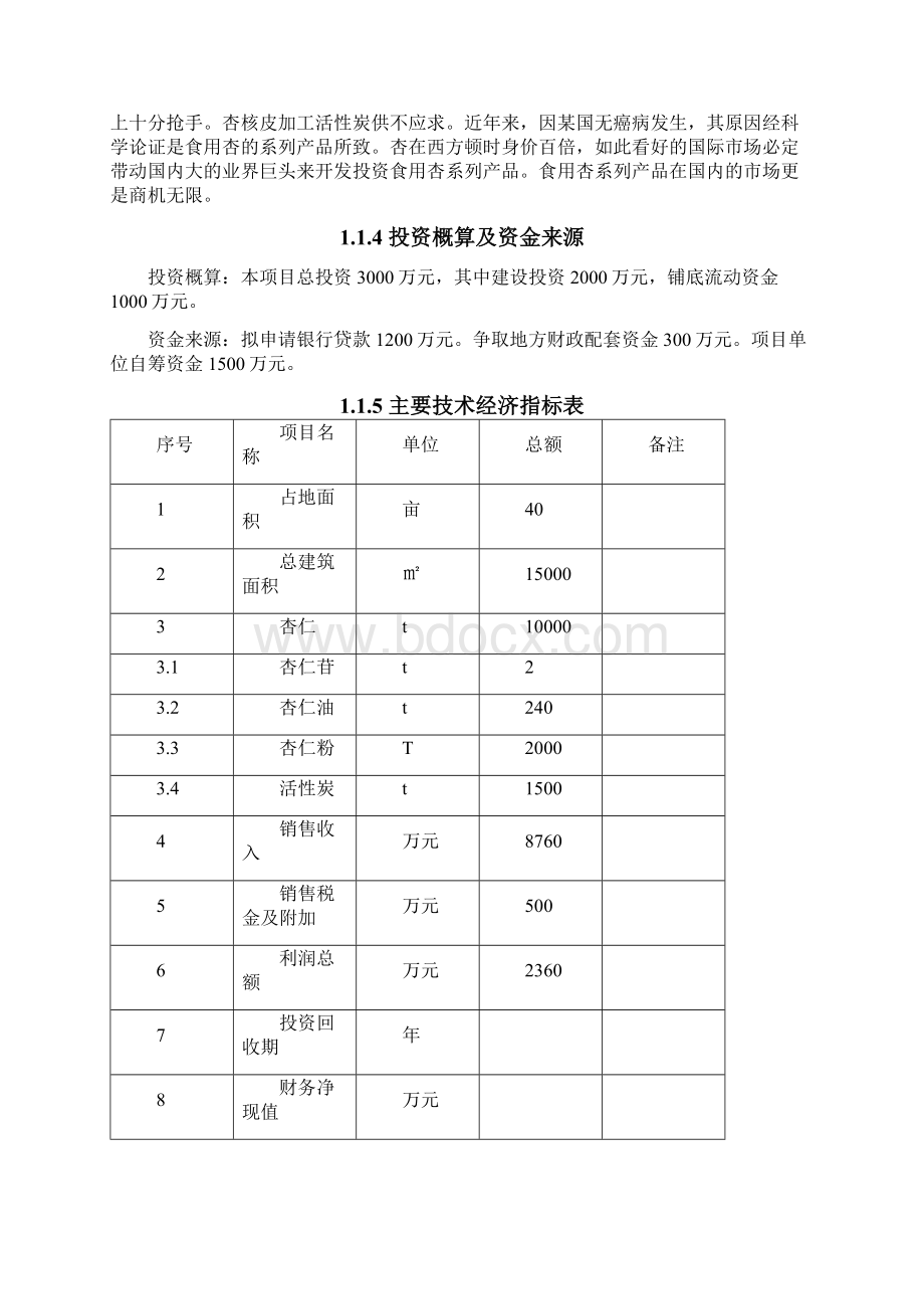 苦杏仁系列产品深加工项目可行性研究报告Word下载.docx_第2页