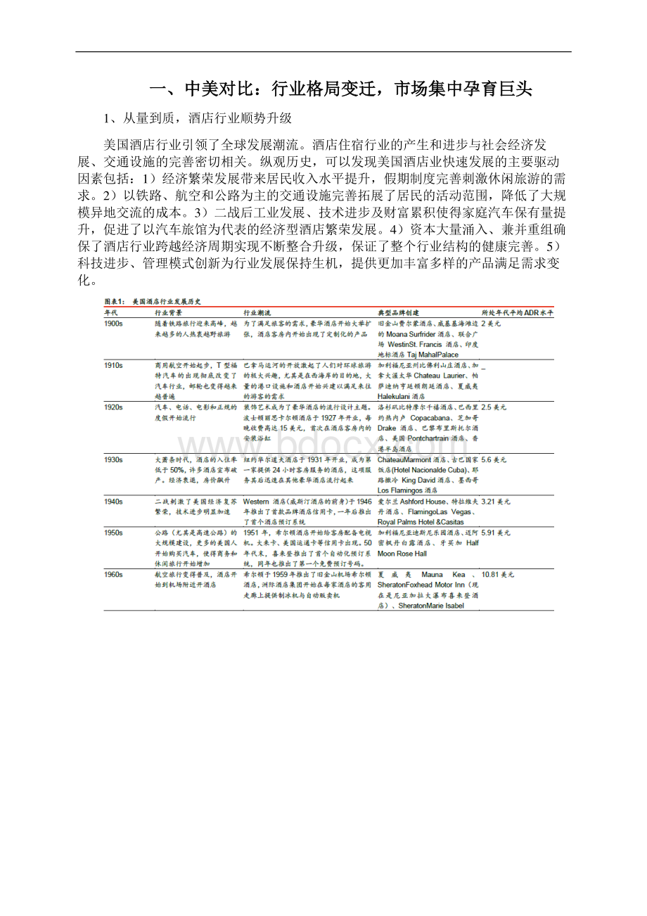 中美连锁酒店航母成长路径比较分析报告Word下载.docx_第3页