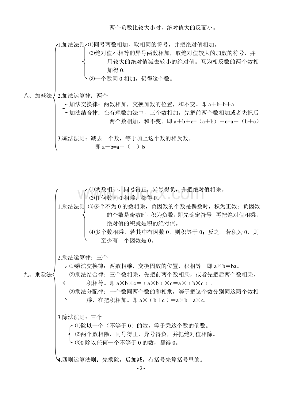 七年级第一章有理数知识点总结Word文档格式.doc_第3页