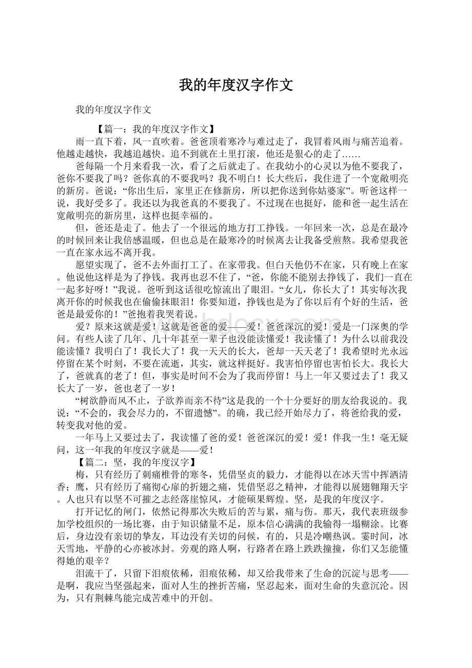 我的年度汉字作文.docx_第1页