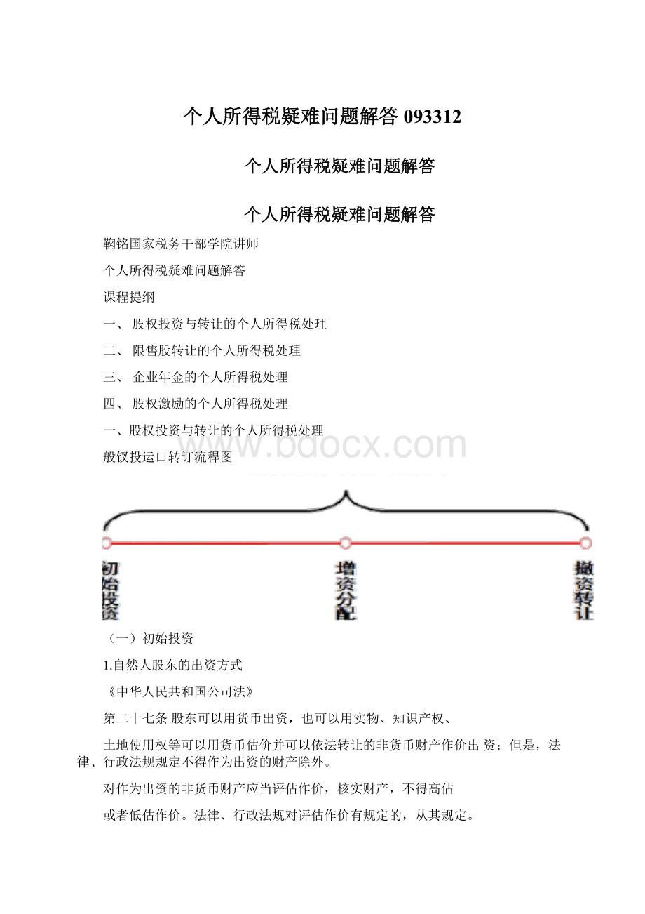 个人所得税疑难问题解答093312Word格式文档下载.docx