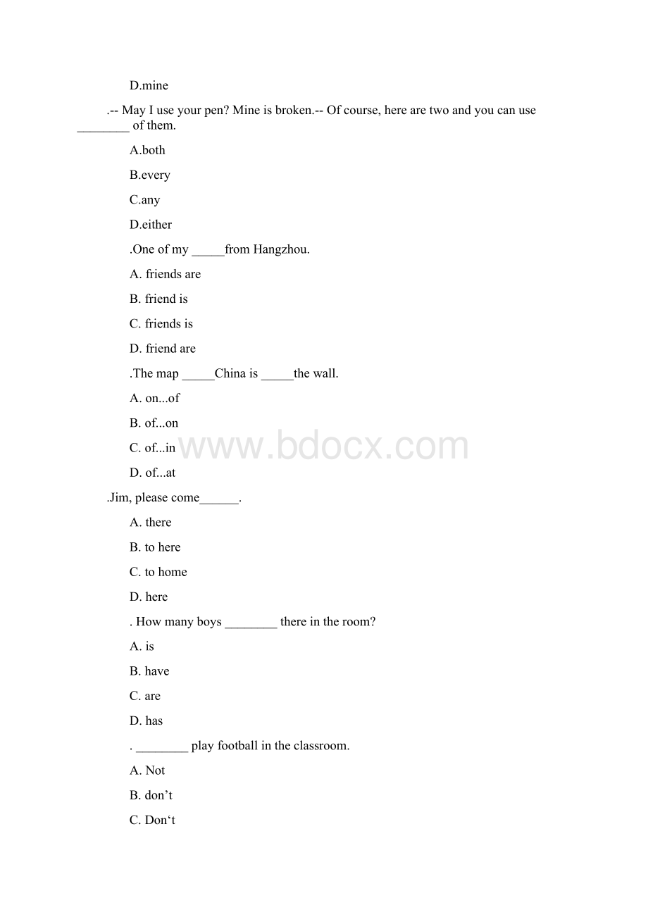 小升初六年级英语毕业总复习选择题专项练习题196.docx_第2页