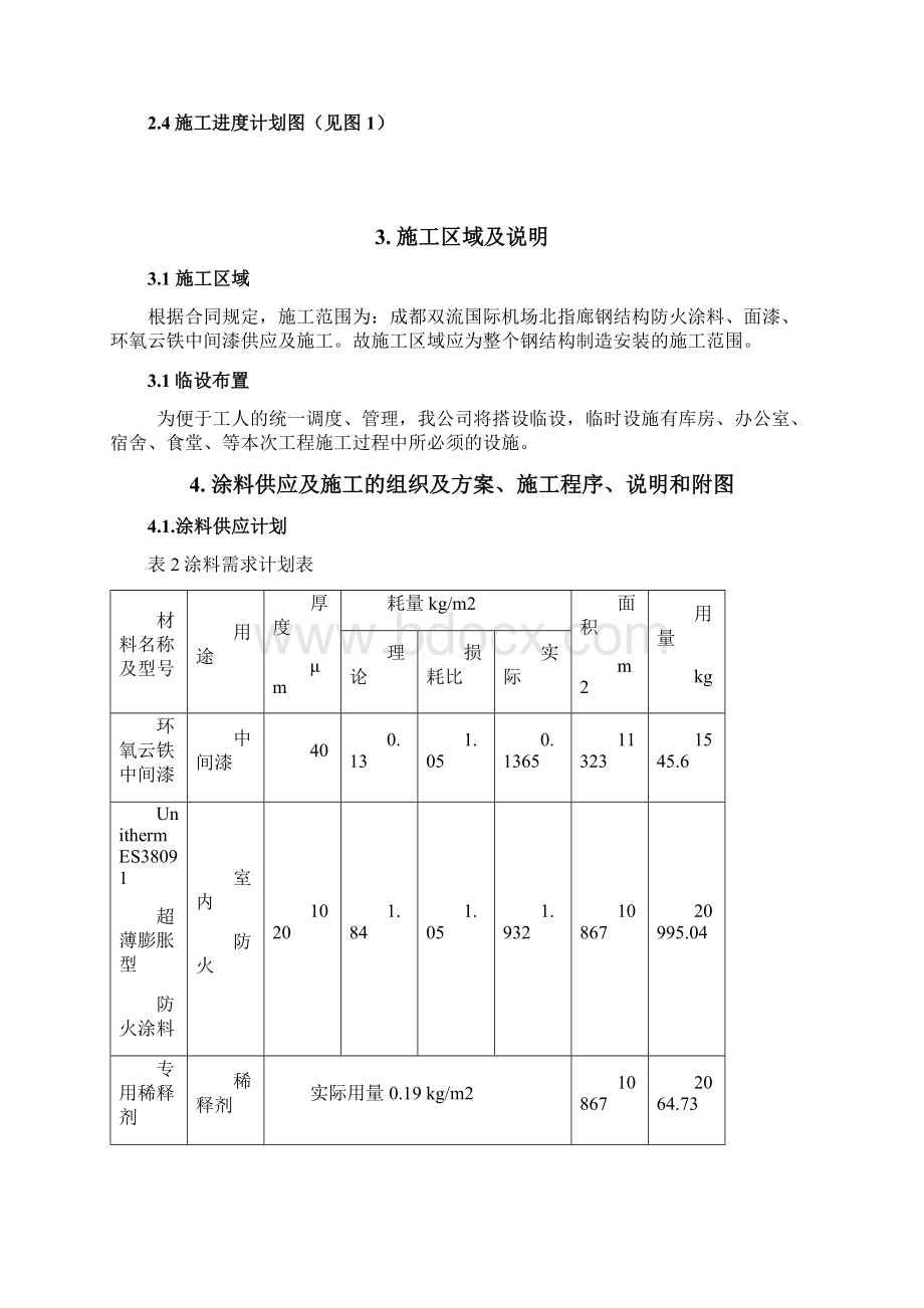 防火涂料施工组织设计.docx_第3页