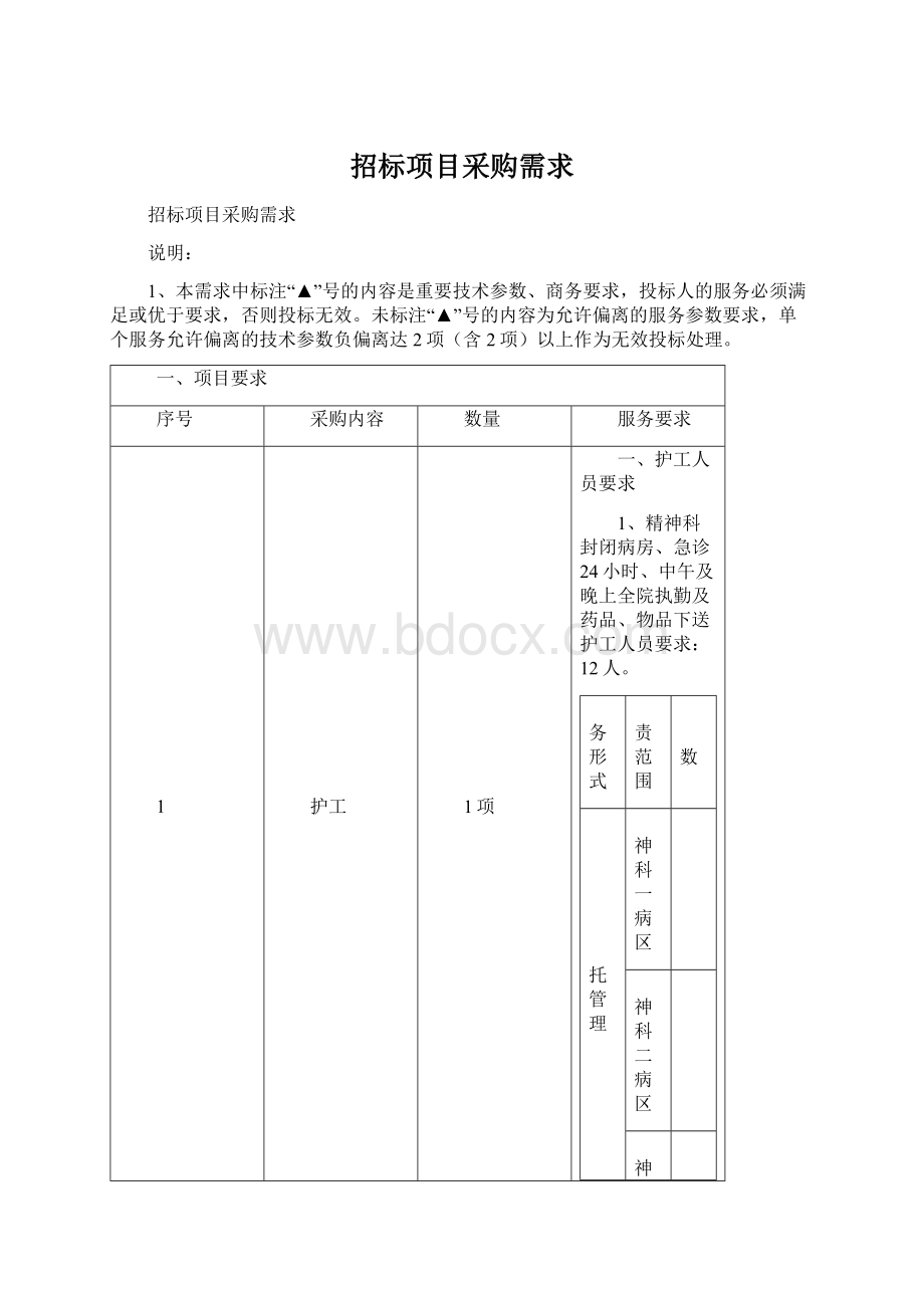 招标项目采购需求.docx_第1页