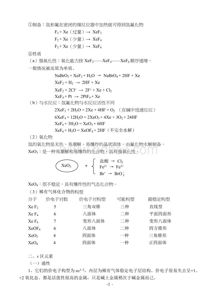 澄海中学高中化学奥林匹克竞赛辅导资料第十一章主族元素及其化合物Word文件下载.doc_第2页