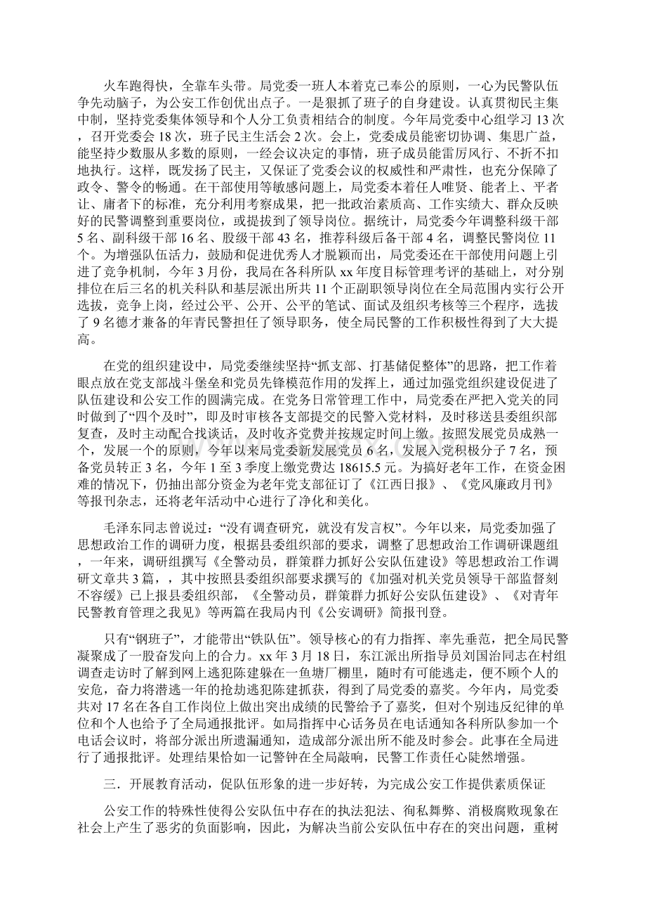 公安局党委年度工作总结新版Word格式文档下载.docx_第2页