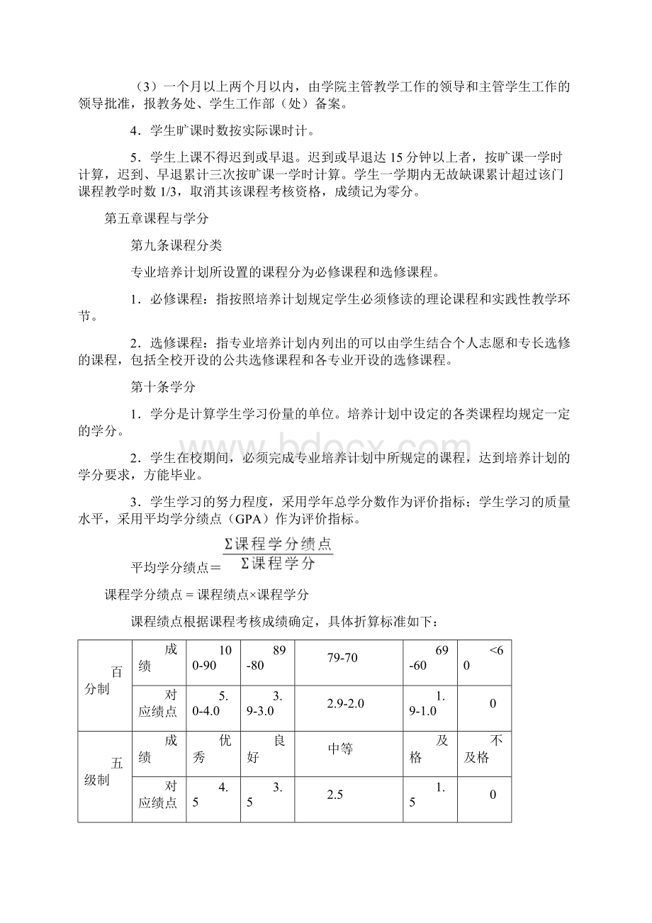 精品武汉理工大学普通全日制本科学生学籍规定武汉理工大学教务处Word文档下载推荐.docx_第3页