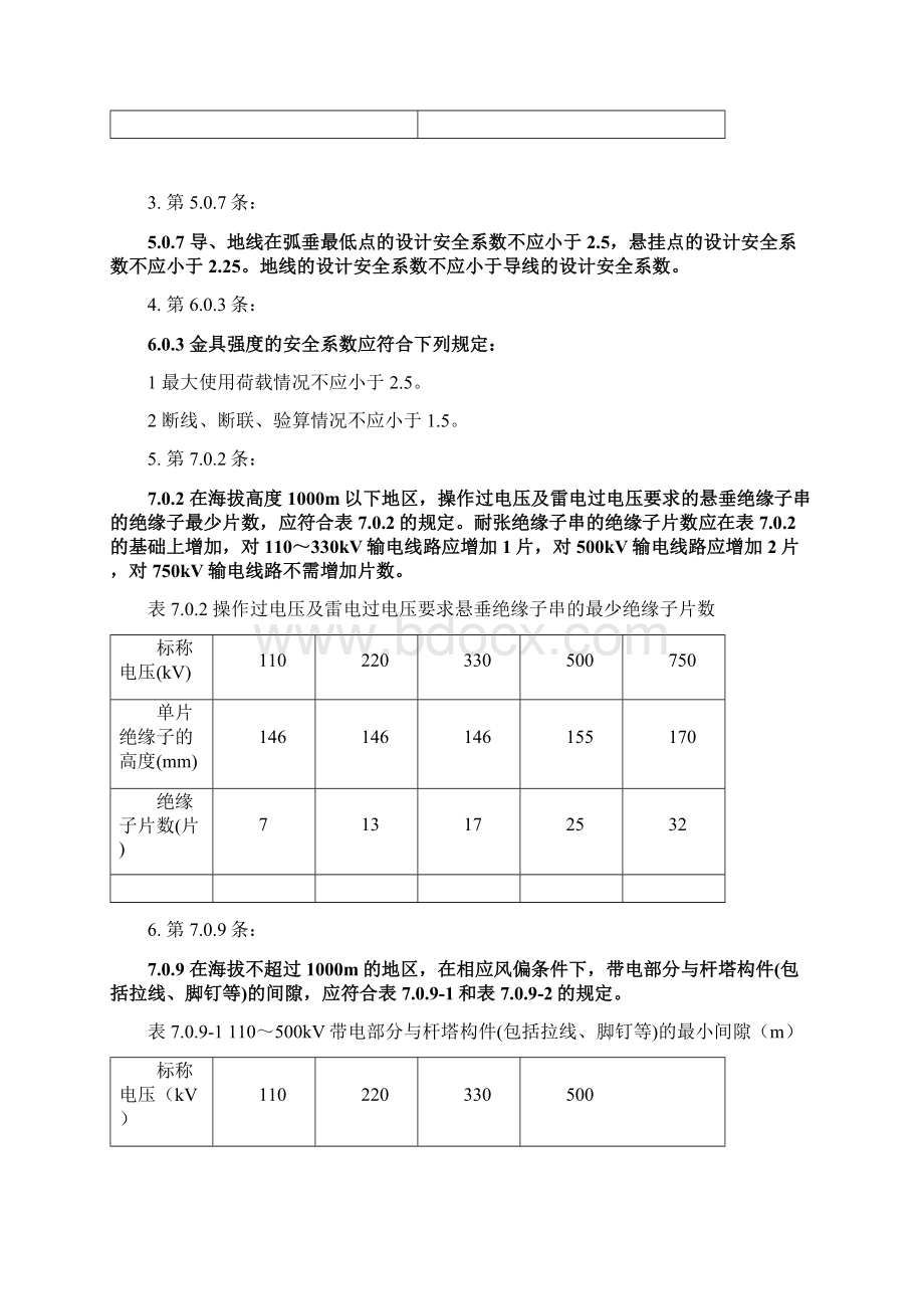 110KV750KV架空输电线路设计规范强制性条文word整理版.docx_第2页