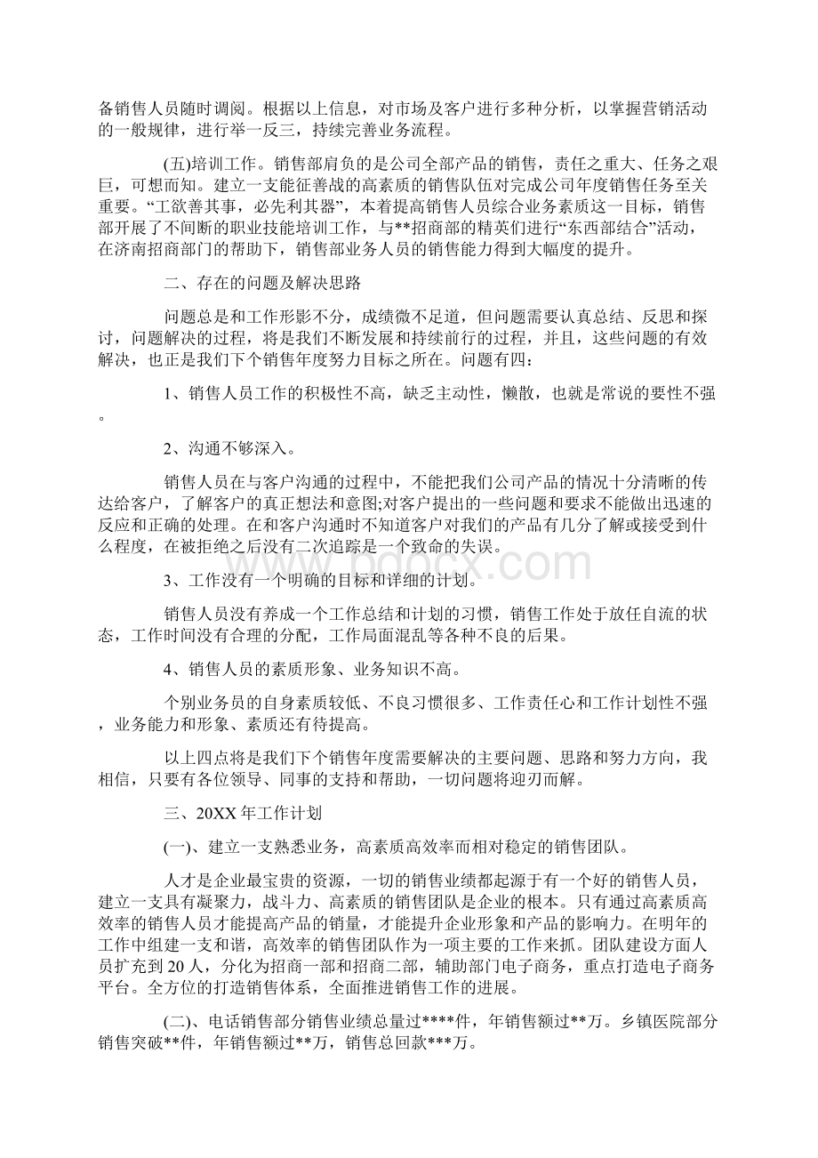 销售团队总结报告.docx_第2页