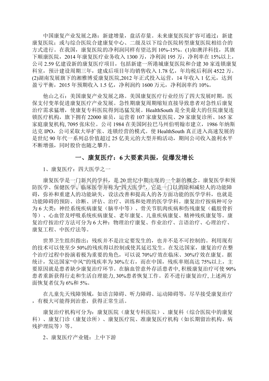 国内康复医疗行业分析报告.docx_第2页