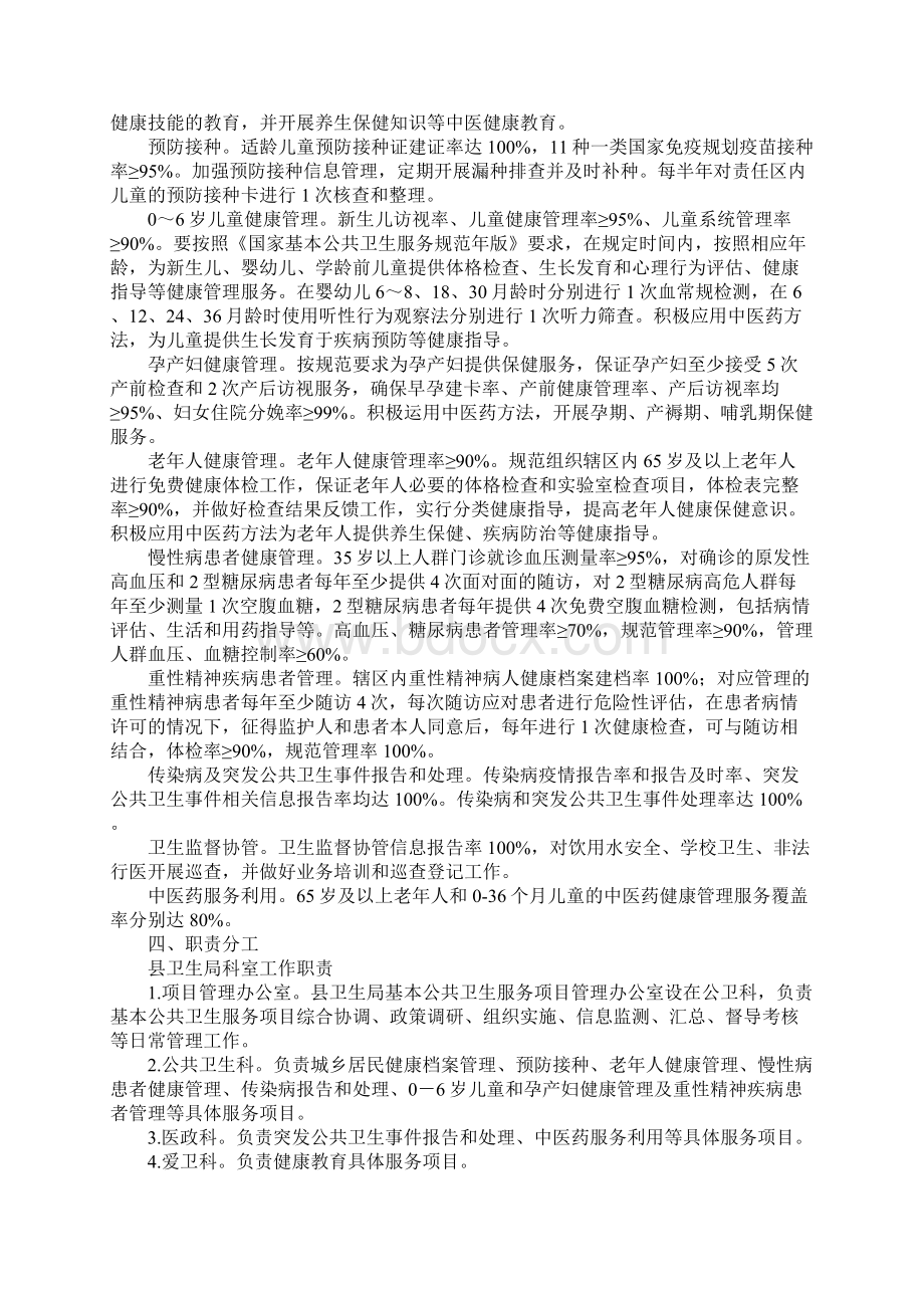 基本公共卫生服务项目方案Word格式文档下载.docx_第3页