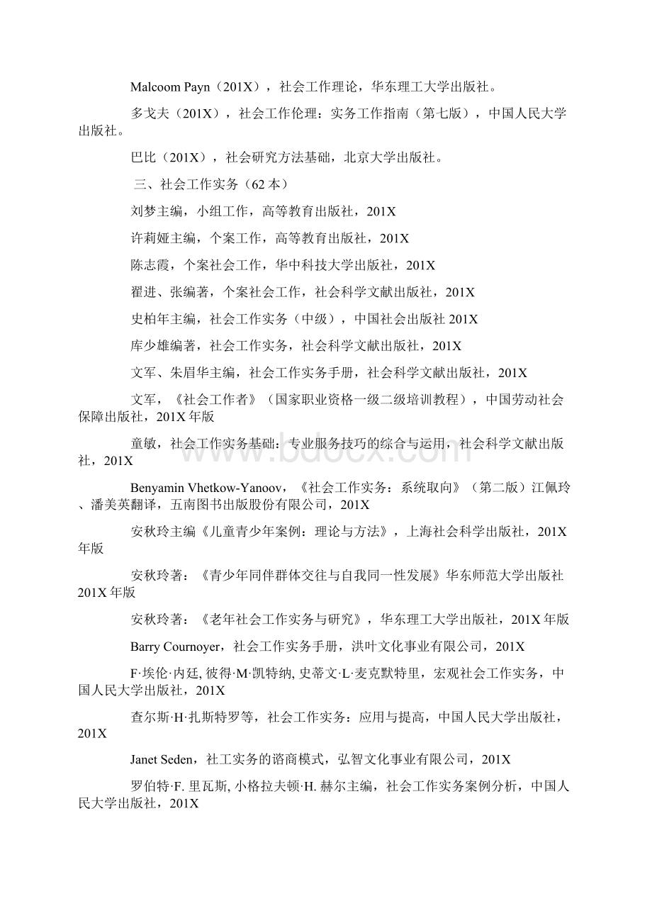 最新推荐社会工作课外必读书目推荐word版 10页.docx_第3页