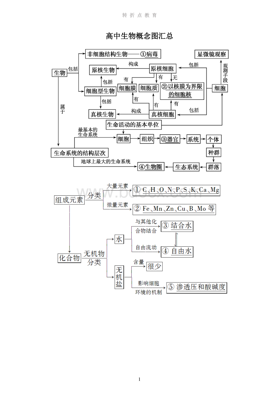 高中生物概念图汇总资料下载.pdf_第1页