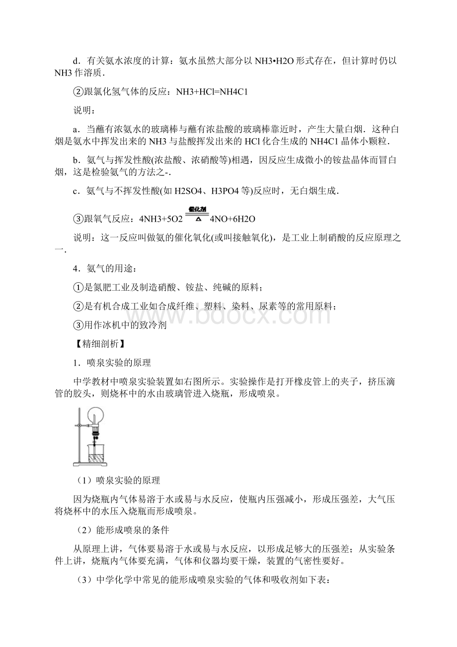 含3套新高考模拟卷高中化学最基础考点系列考点氨的性质新人教必修.docx_第2页