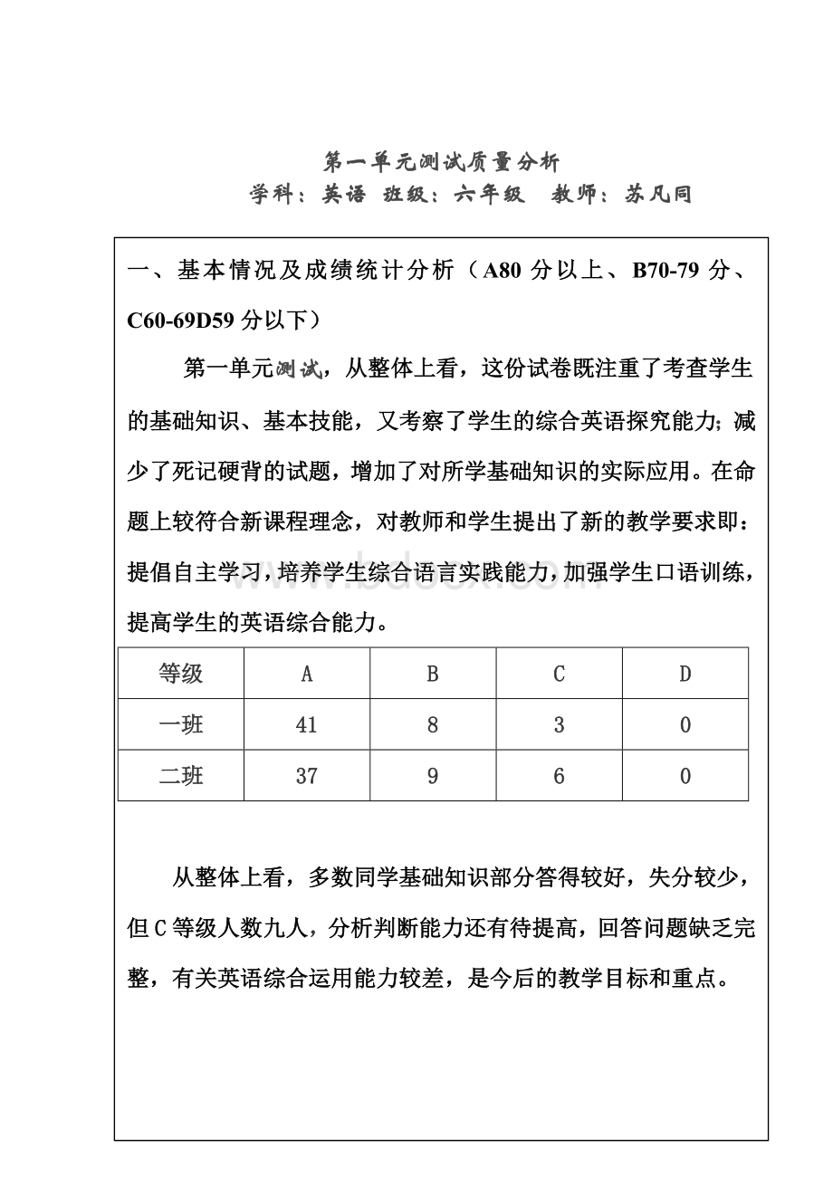 学生期中质量检测分析报告.doc_第2页