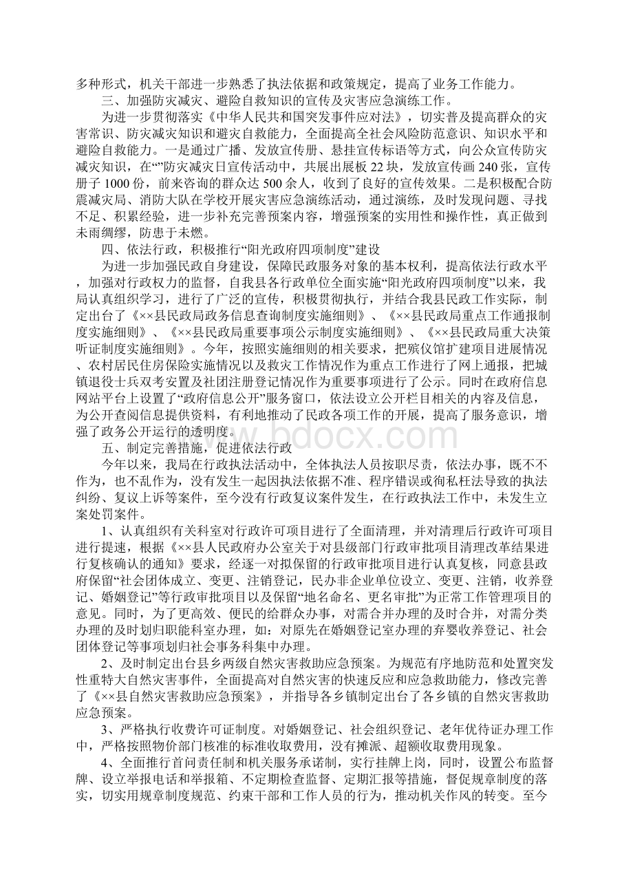 XX年民政局自查报告文档格式.docx_第2页