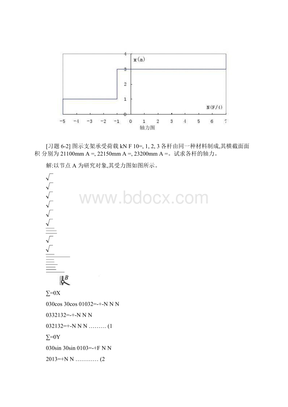 《材料力学》第6章简单超静定问题习题解Word文件下载.docx_第2页