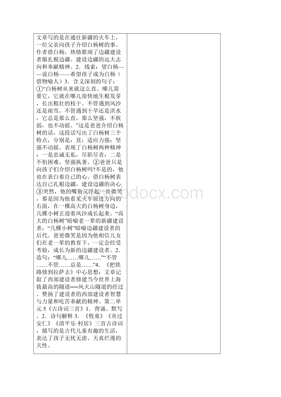 人教版五年级下册语文复习资料.docx_第3页