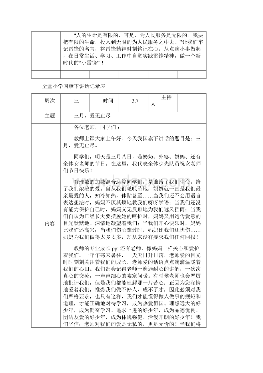 小学下学期国旗下讲话稿汇编集锦精编版Word文档格式.docx_第3页