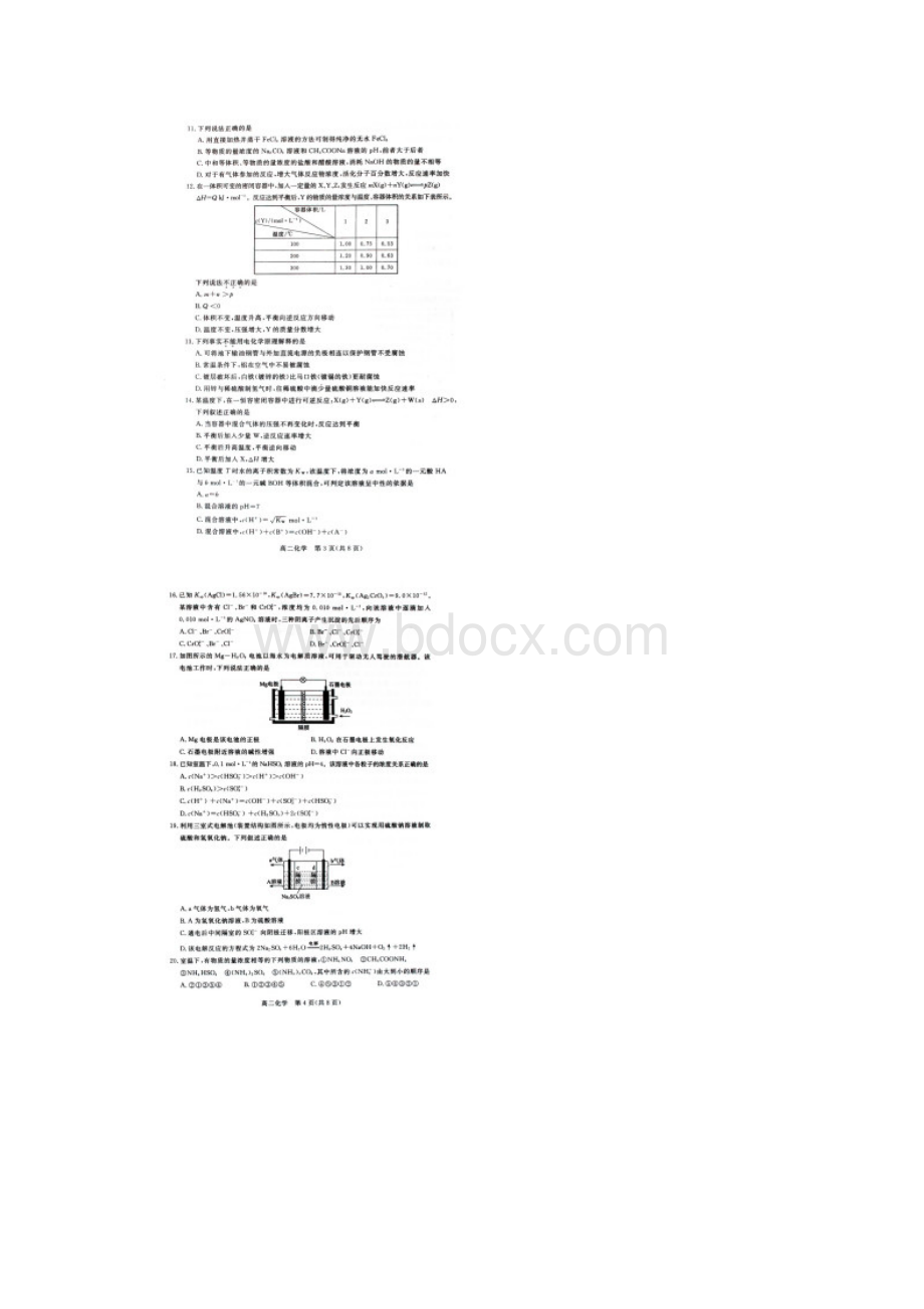 河北省辛集市学年高二上学期期末教学质量检.docx_第3页