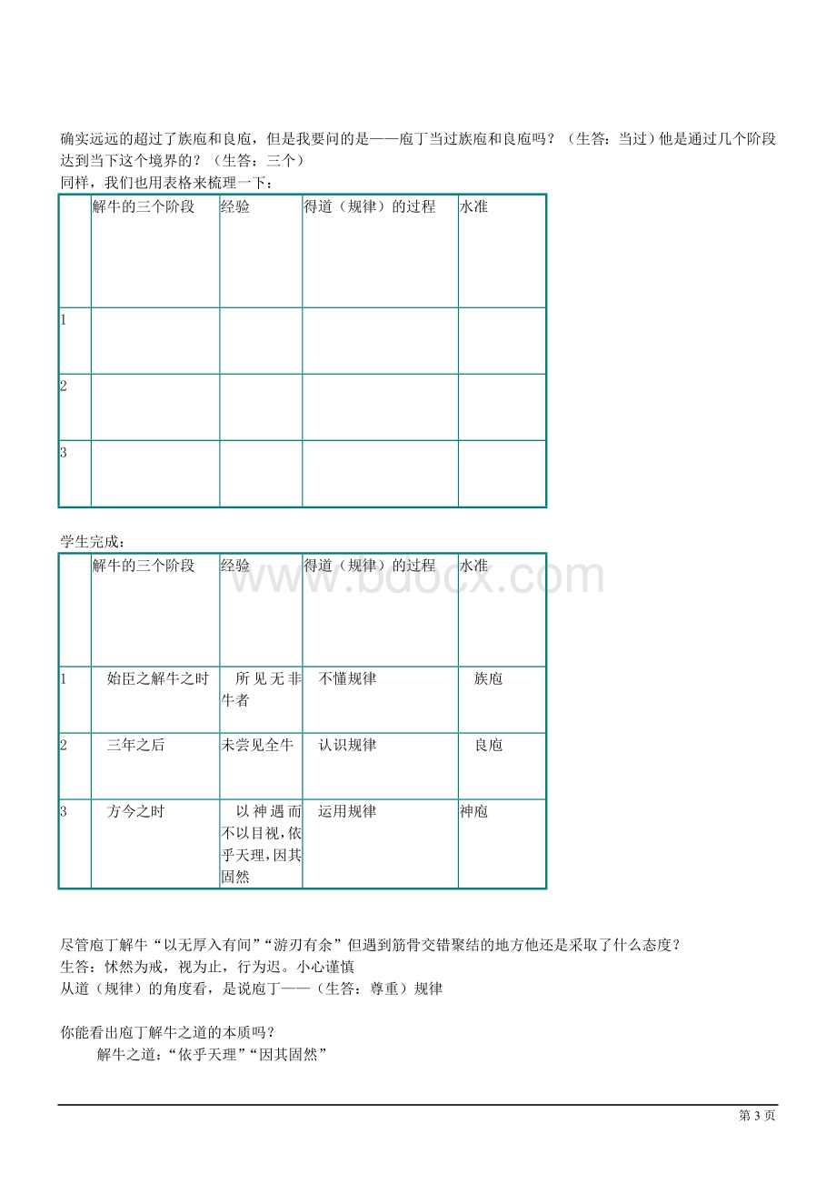 《庖丁解牛》教学设计.doc_第3页