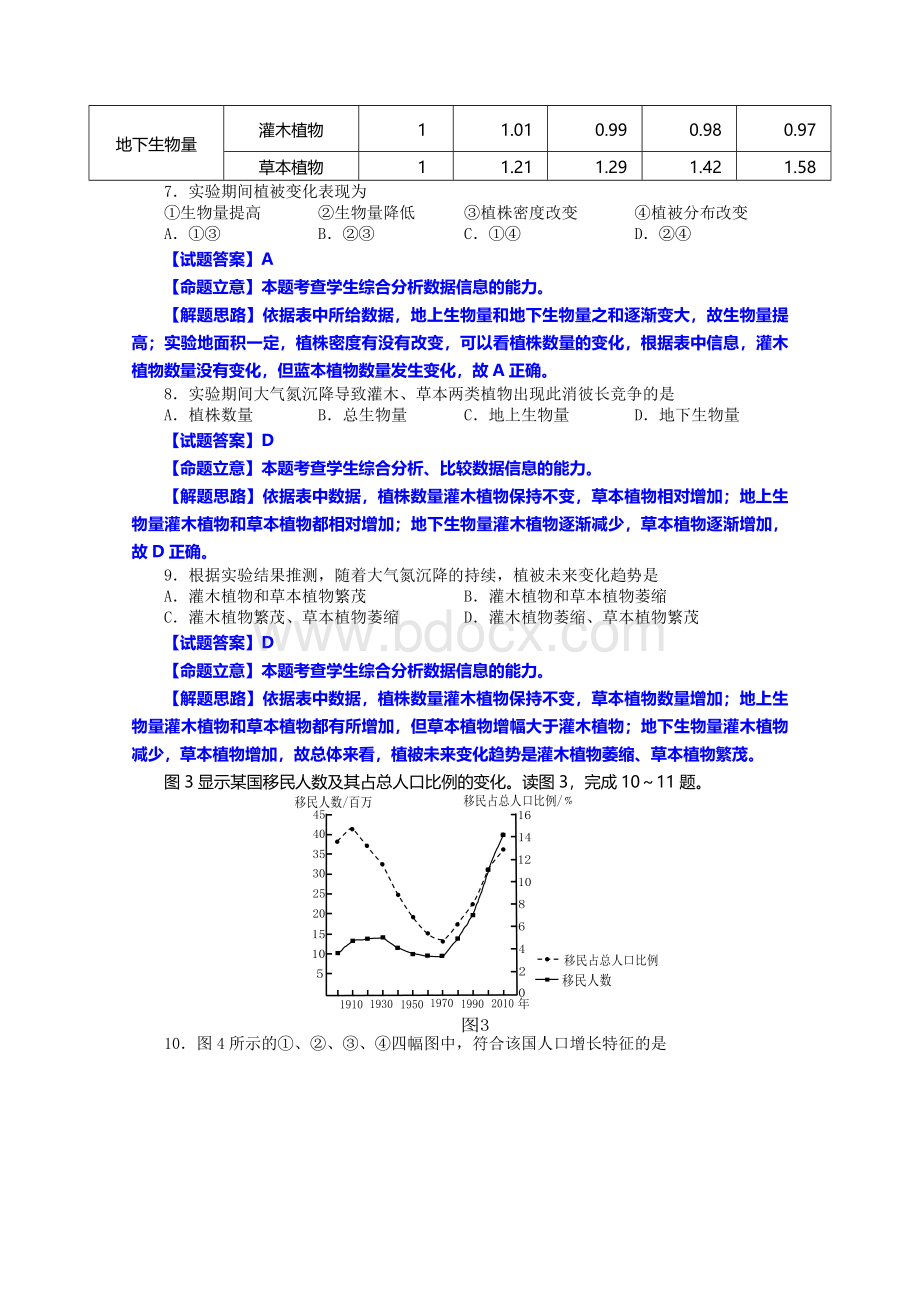 高考新课标全国卷解析Word文档格式.doc_第3页