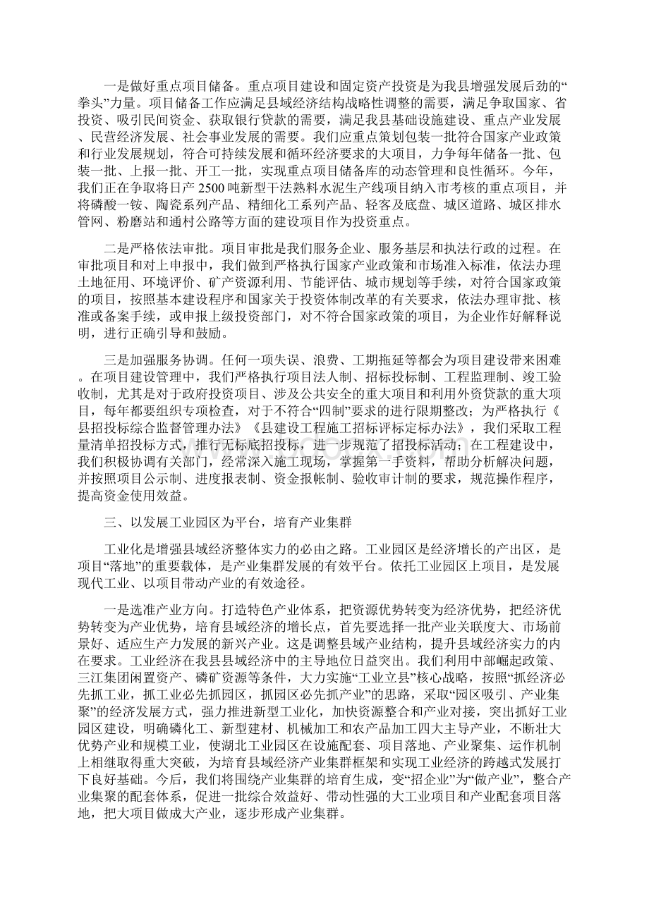 项目强县战略实施交流材料.docx_第2页