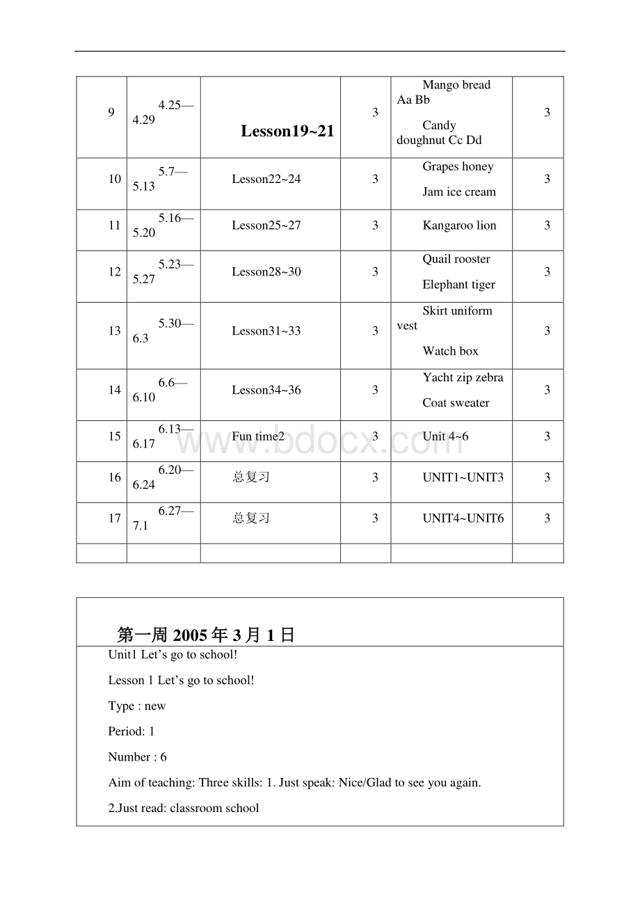 三年级英语下册 全册教案 人教新目标版Word文档格式.docx_第3页