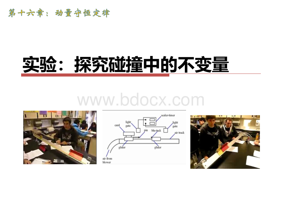 《实验：探究碰撞中的不变量》课件.ppt_第1页