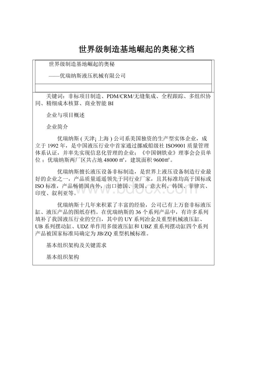 世界级制造基地崛起的奥秘文档文档格式.docx