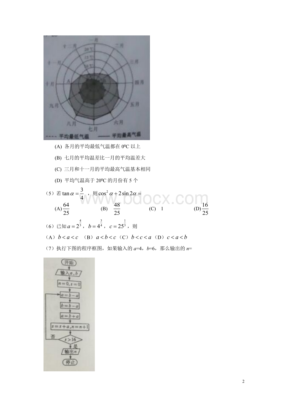 2016年全国高考理科数学试题及答案-全国卷3.doc_第2页