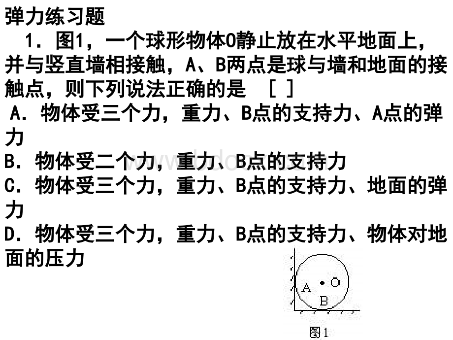 弹力习题PPT课件下载推荐.ppt_第2页