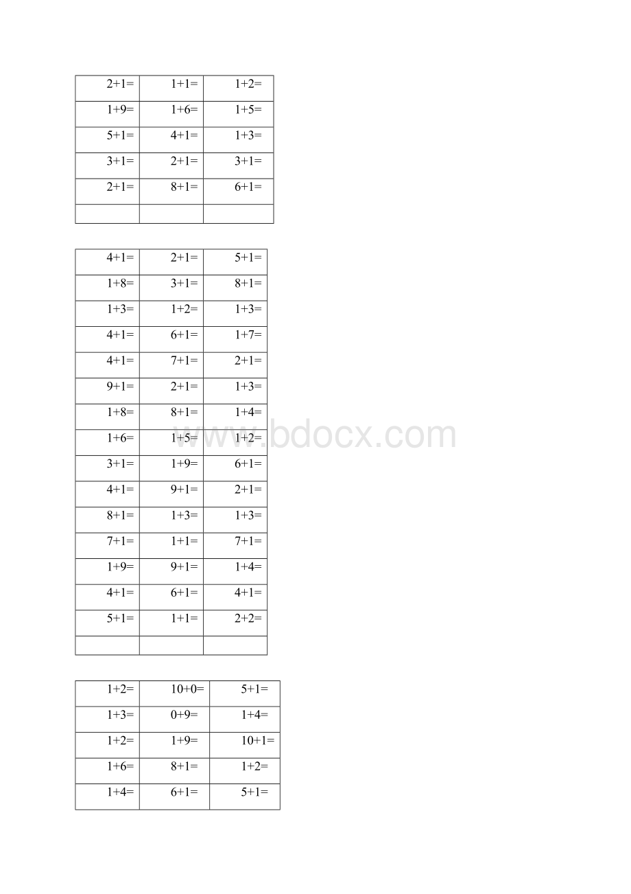 一年级10以内加法练习题Word文件下载.docx_第2页