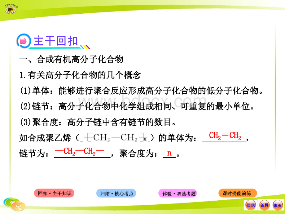 高考一轮化学课件：12.2人工合成有机化合物(苏教版)PPT课件下载推荐.ppt_第3页