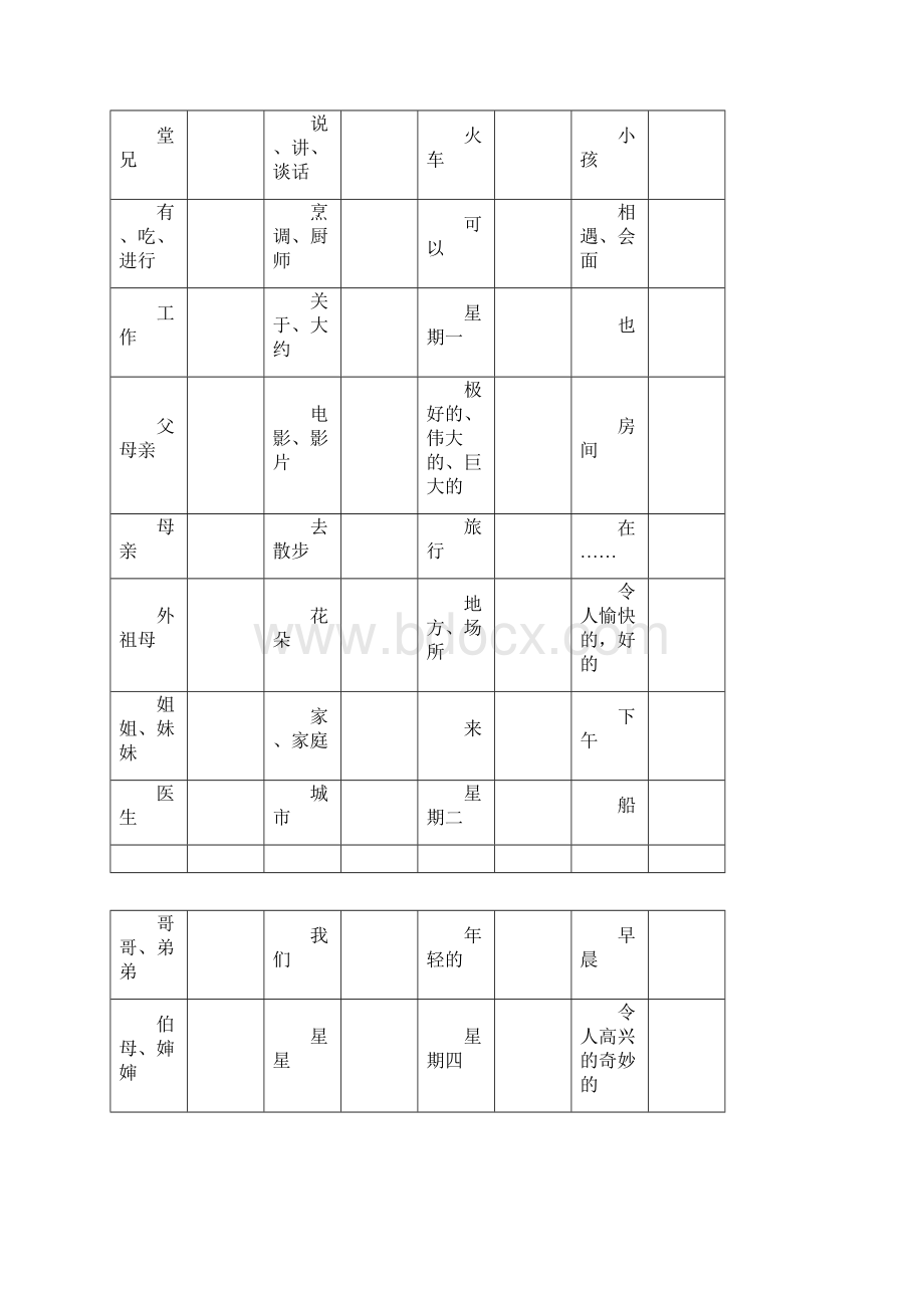 冀教版英语五年级上册单词表.docx_第2页