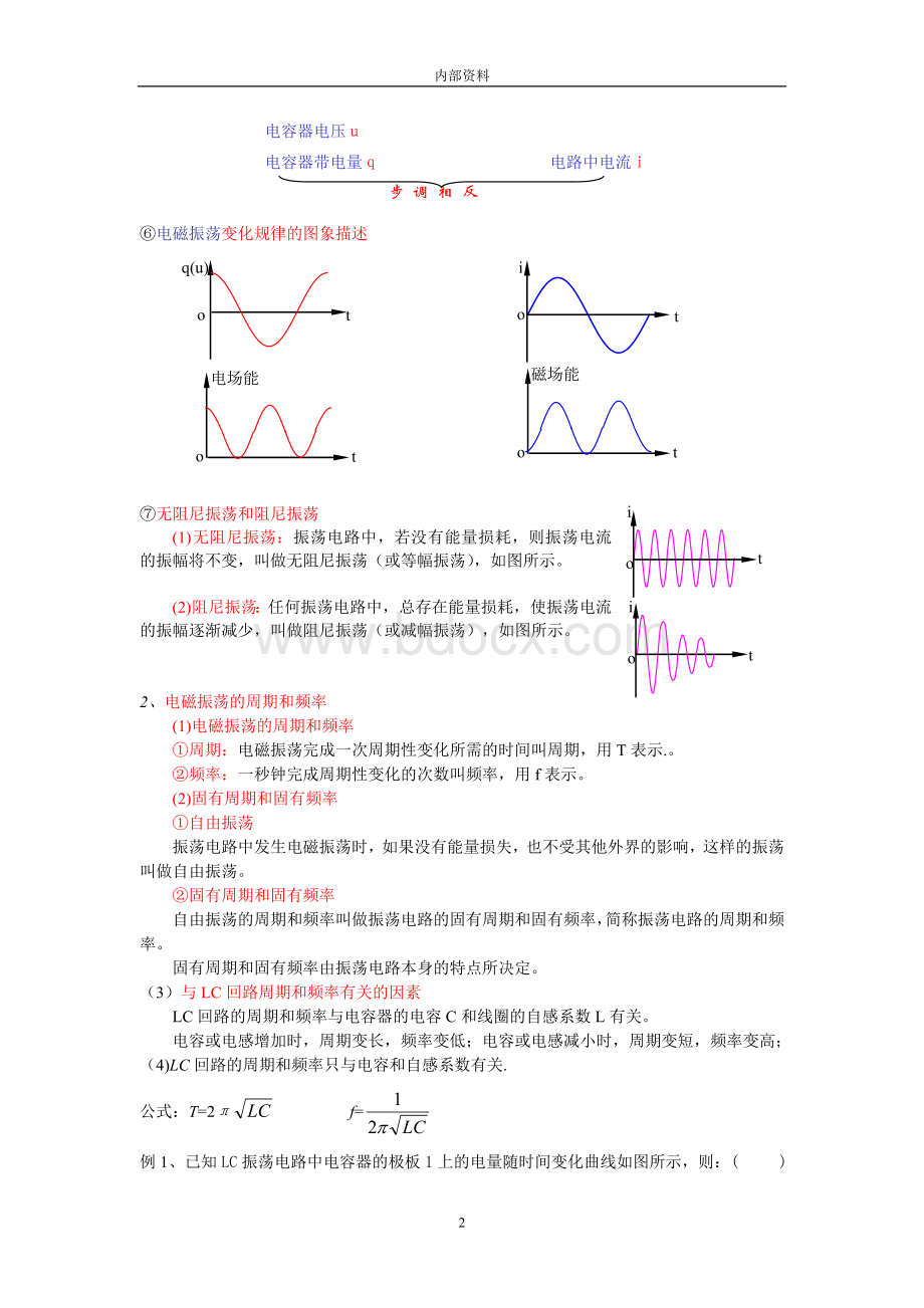 高中物理电磁场与电磁波部分专题讲练.doc_第2页