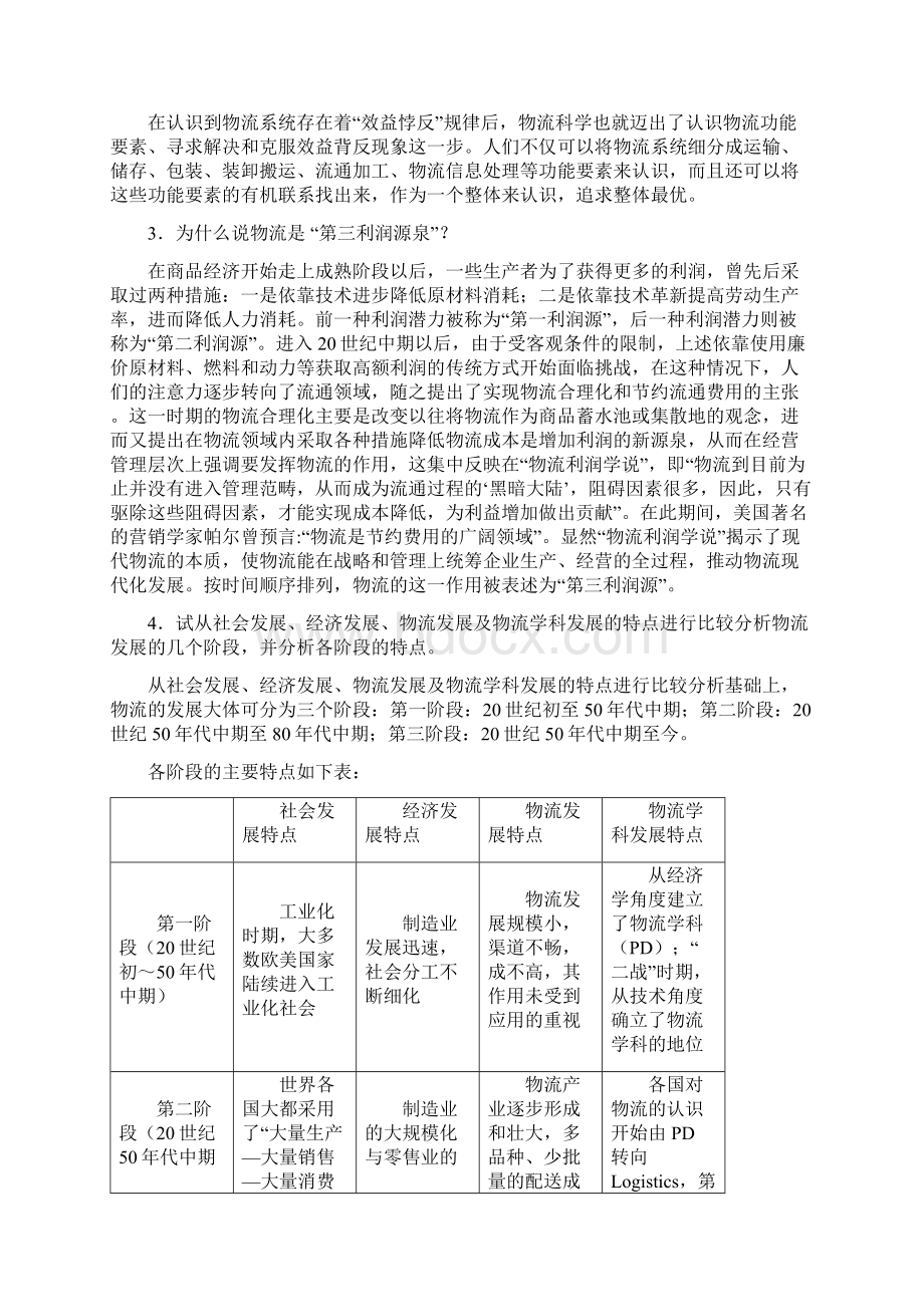 现代物流管理习题简答论述答案合并.docx_第3页