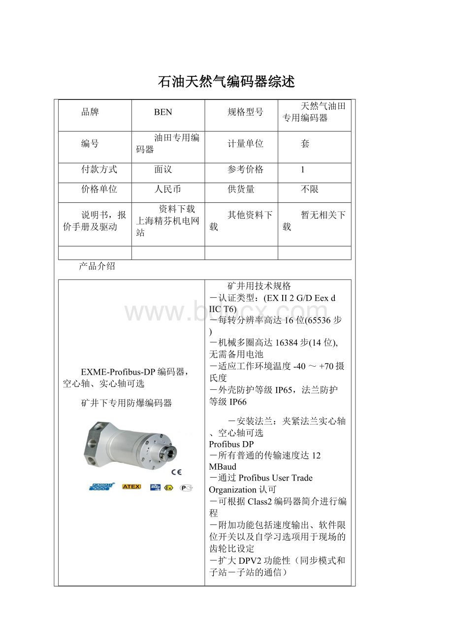 石油天然气编码器综述.docx