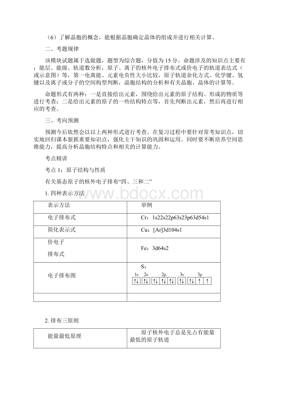 高考化学二轮复习专题突破讲练物质结构与性质 1.docx_第2页