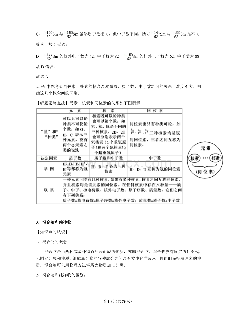 高中化学必修一(苏教版)知识点整理Word格式文档下载.doc_第3页