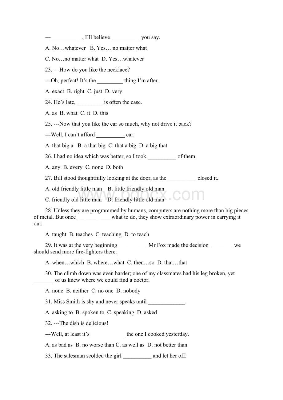 高三英语上学期月考1文档格式.docx_第3页