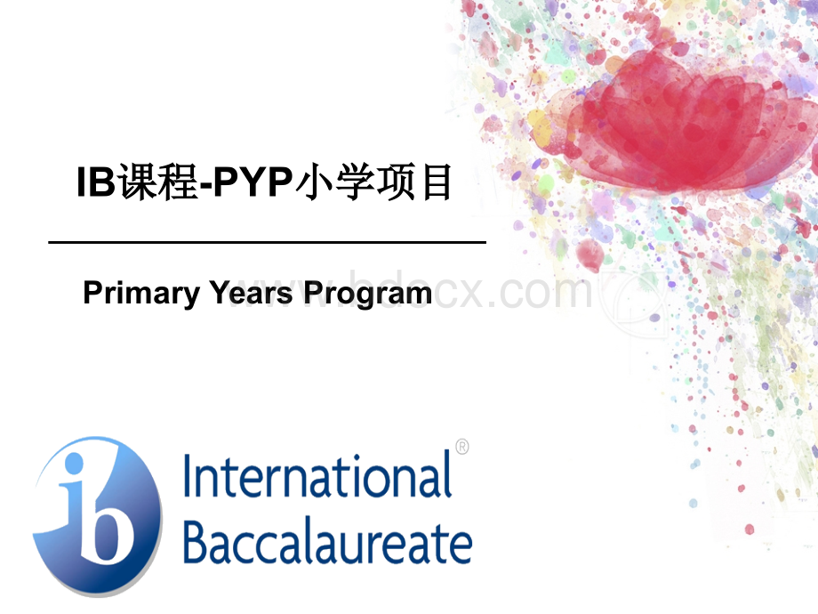 IB课程-PYP小学项目.ppt_第1页