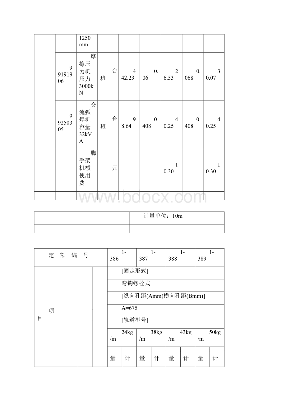 最新第五章 起重机轨道安装定额资料文档格式.docx_第3页