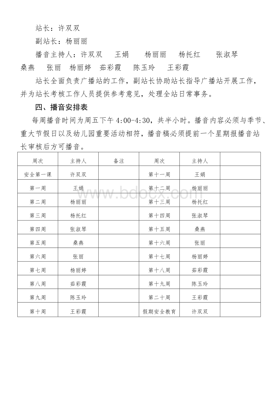 高台县第一幼儿园校园广播站工作制度.doc_第2页