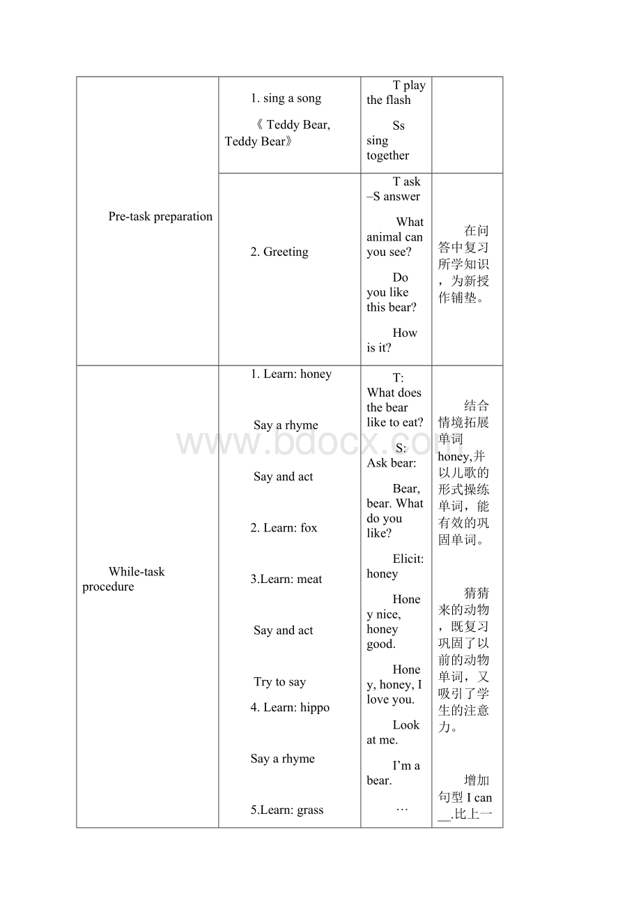 二年级英语上册 Unit11 In the forest教案 新版沪教牛津版Word文档格式.docx_第3页