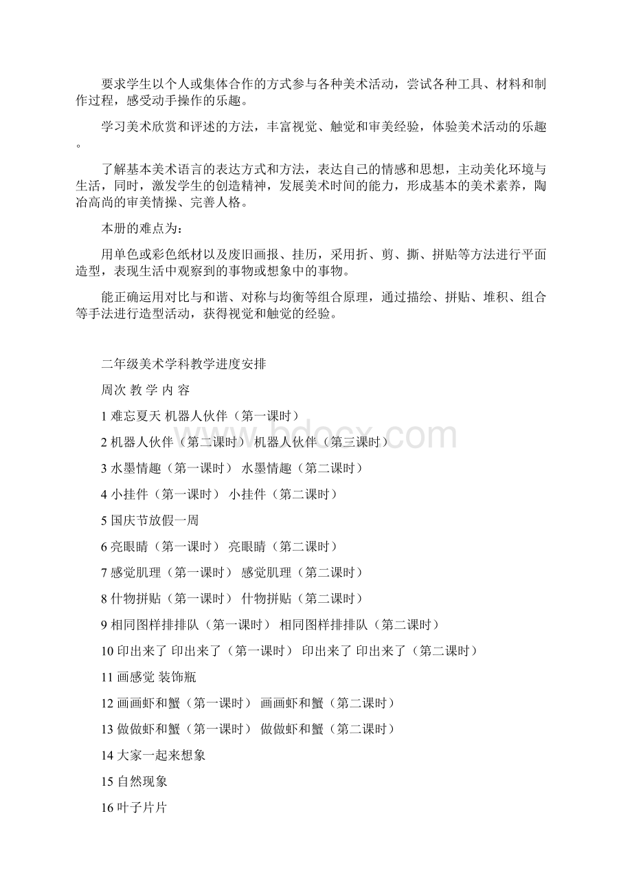 苏教版小学美术学科二年级上册教案.docx_第2页