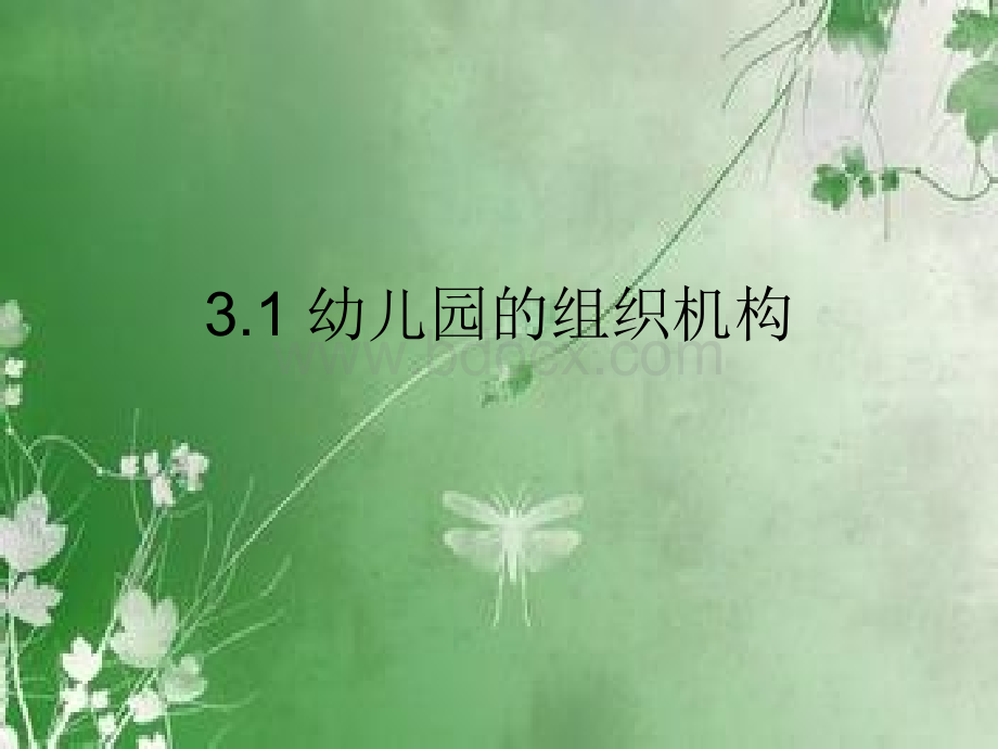 幼儿园的组织机构PPT文件格式下载.ppt