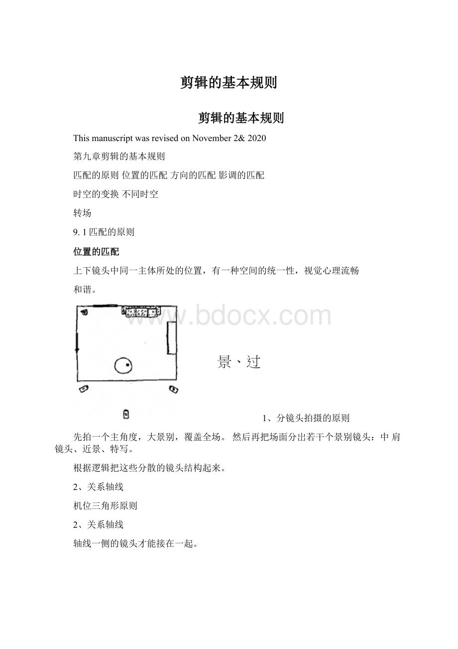 剪辑的基本规则.docx_第1页